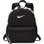 Mochila Nike Brasilia Mini JDI Infantil - Preto+Branco