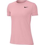 Camiseta Nike Dry Leg Tee Crew Feminina - Pink+Preto