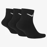 Meia Nike Everyday Cushion - 3 pares - Preto - 39/43