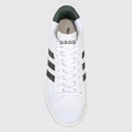 Tênis Adidas Grand Court 2.0 Masculino - Branco+Verde Militar