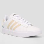 Tênis Adidas Grand Court 2.0 Feminino - Branco+Chumbo