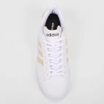 Tênis Adidas Grand Court 2.0 Feminino - Branco+Chumbo
