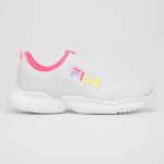 Tênis Infantil Slip On Fila Cano Baixo Gamer - Branco+Rosa
