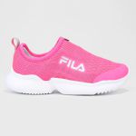 Tênis Infantil Slip On Fila Cano Baixo Gamer - Pink+Prata