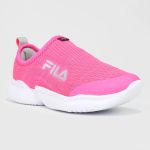 Tênis Infantil Slip On Fila Cano Baixo Gamer - Pink+Prata