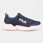 Tênis Infantil Slip On Fila Cano Baixo Gamer - Marinho+Pink