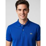 Gola Polo Lacoste Diferenciada Importada - Azul royal detalhe gola