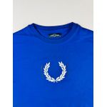 Camiseta Fred Perry - Azul Royal - Emborrachada
