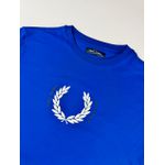 Camiseta Fred Perry - Azul Royal - Emborrachada
