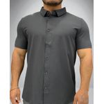 Gola polo poliamida chinês - Cinza