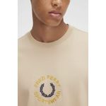Camiseta Fred Perry - bege - Bordada