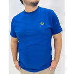 Camiseta Fred Perry - Azul Royal Logo Amarela - Egípcia