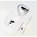 CAMISA SOCIAL MANGA LONGA LINHO RALPH LAUREN