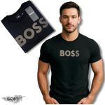 CAMISETA HUGO BOSS NACIONAL - LOGO AMARELA