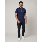 POLO BOSS ZIPER - MARINHO