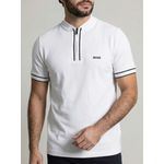 POLO BOSS ZIPER - BRANCO