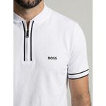 POLO BOSS ZIPER - BRANCO