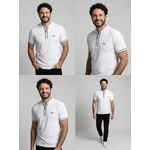 POLO BOSS ZIPER - BRANCO