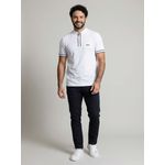 POLO BOSS ZIPER - BRANCO