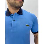 Gola Polo Lacoste Diferenciada Importada - Azul claro