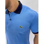 Gola Polo Lacoste Diferenciada Importada - Azul claro