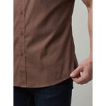 CAMISA SOCIAL BARI MARTINE LORENZO - MARROM