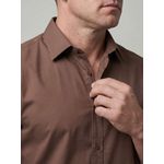 CAMISA SOCIAL BARI MARTINE LORENZO - MARROM