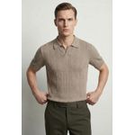 GOLA POLO TRICÔ MARTINE LORENZO - MARROM CLARO