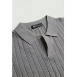GOLA POLO TRICÔ MARTINE LORENZO - CINZA