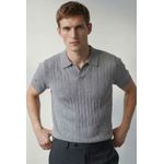 GOLA POLO TRICÔ MARTINE LORENZO - CINZA