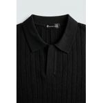 GOLA POLO TRICÔ MARTINE LORENZO - PRETO