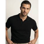 GOLA POLO TRICÔ MARTINE LORENZO - PRETO
