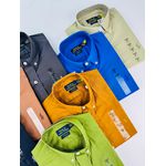 Camisa Social Linho Manga Curta Ralph Lauren