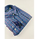 Camisa Social Ralph Lauren Manga Longa Xadrez Plus Size 