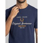 CAMISETA FRED PERRY AZUL MARINHO
