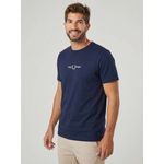 CAMISETA FRED PERRY AZUL MARINHO LOGO BRANCO