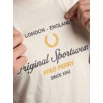 CAMISETA FRED PERRY BEGE