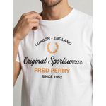 CAMISETA FRED PERRY BRANCO