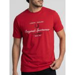 CAMISETA FRED PERRY VERMELHO