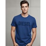 Camiseta Diferenciada Diesel - Marinho