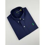 Camisa Social Ralph Lauren Manga Curta - Marinho
