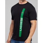 Camiseta Lacoste Preta com Verde Diferenciada