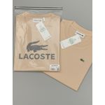 Camiseta Lacoste Bege Com Bag - Egípcia 