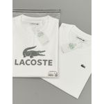 Camiseta Lacoste Branca Com Bag - Egípcia 