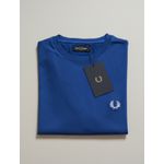 Camiseta Fred Perry - Azul Royal com logo Branca - Egípcia