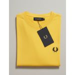 Camiseta Fred Perry - Amarelo com logo Preta - Egípcia