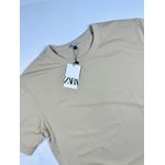 Camiseta Zara Com Bag - Bege - Chinesa 