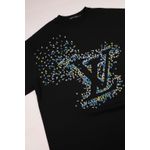 CAMISETA LV OVERSIZED PERFUMADA - PRETO 