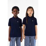 Gola Polo Lacoste Infantil Original Azul Marinho
