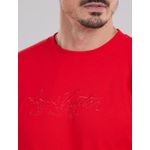 CAMISETA LOUIS VUITTON - VERMELHA BORDADA